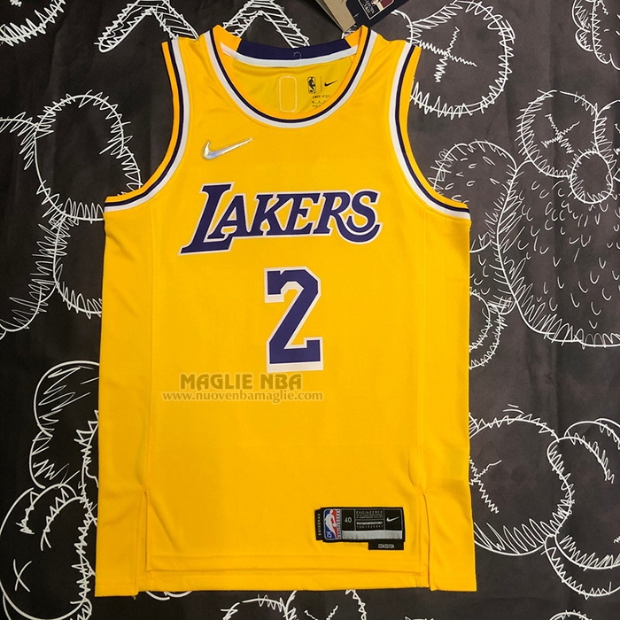 Maglia
 Kyrie Irving NO 2 Los Angeles Lakers 75th Anniversary 2021-22 Giallo
